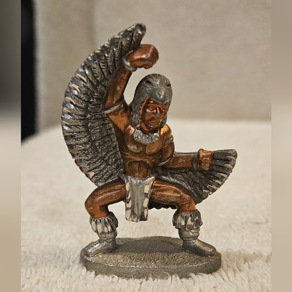 SPOONTIQUES NATIVE AMERICAN DANCER PEWTER FIGURINE